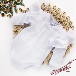 Body niemowlęce MOTYLEK białe długi rękaw 2