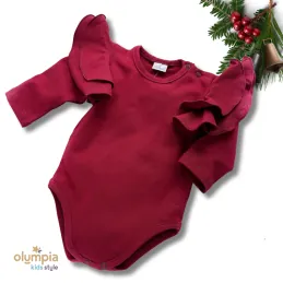 Body dziecięce MOTYLEK bordo 2